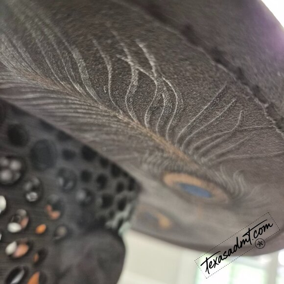 Wild & Free – Peacock Feather Custom Western Hat main image 5